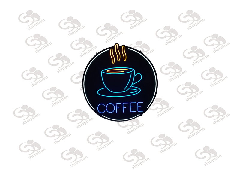 تابلو ال ای دی طرح قهوه ارتفاع۶۲*عرض۶۱